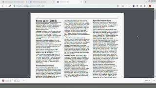 How To Fill Out Your 2019 W4 Tax Form  IRS Withholding Calculator [upl. by Delmor987]