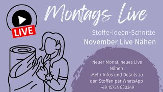 November Live Nähen GeoBag [upl. by Attenod819]