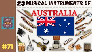 23 MUSICAL INSTRUMENTS OF AUSTRALIA  LESSON 71  LEARNING MUSIC HUB [upl. by Asoral639]