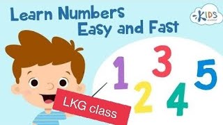 learn Number easy and fast LKG class syllabus  lkg Number matching for kids [upl. by Massingill]