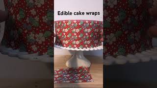 Wafer paper cake wraps for easy cake decorating [upl. by Ecinue]