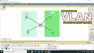 TUTORIAL  KONFIGURASI VLAN PADA CISCO PACKET TRACER  2022 [upl. by Uttasta]