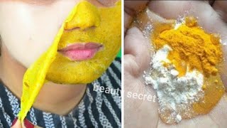 Turmeric mask in 3 days whitens the skin and removes pigmentation and dark spots [upl. by Adalard]