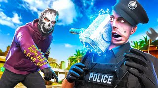 Using Thors Hammer To Destroy Cops in GTA 5 RP [upl. by Oirasec]