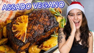 ASSADO VEGANO DE NATAL 🎄 Fácil Saudável e Delicioso [upl. by Sibeal]