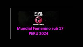 Fixture en Excel mundial voley femenino sub 17  2024 [upl. by Bedelia]