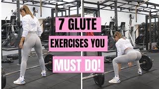 7 MUST DO BOOTY EXERCISES THAT CHANGED MY GLUTES WOW [upl. by Ettenad]