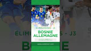 UEFA Ligue des Nations  Bosnie vs Allemagne PaysBas vs Hongrie [upl. by Eirelam]