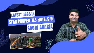 Hotel Management jobs in Star properties Hotels in KSA [upl. by Jeth]