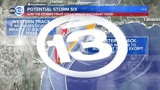 ABC13 Weather Alert Day Tropical stormlike conditions Wednesday [upl. by Kinimod]