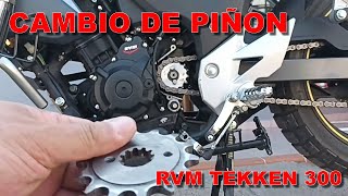 TUTORIAL  CAMBIO DE PIÑON 15 en la RVM TEKKEN 300 [upl. by Grearson]