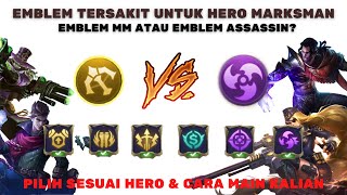 EMBLEM TERBAIK DAN TERSAKIT UNTUK HERO MARKSMAN DI MOBILE LEGENDS EMBLEM MM PALING SAKIT UNTUK HERO [upl. by Moclam]