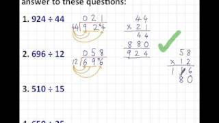 Short Division  3 digits by 2 digits [upl. by Schafer835]