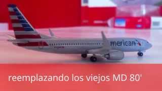 Herpa 526043 Boeing 737800 American Airlines [upl. by Lipski635]