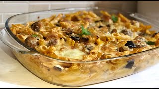 Makarona ne furre per nje darke te shijshme  Baked eggplant pasta 🍝 [upl. by Maxy265]