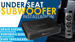 How to install an underseat subwoofer Subwoofer Pioneer TSWX130DA [upl. by Vita228]