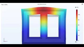 Comsol Transformer Circuit Magnetic Field Vibration Multi Physical Field Coupling Simulation [upl. by Miles434]