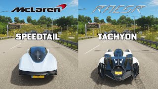 Forza Horizon 4  MCLAREN SPEEDTAIL vs RAESR TACHYON SPEED [upl. by Xena737]