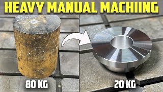 Machining a Pin Boss for a Large Excavator Bucket [upl. by Calhoun629]