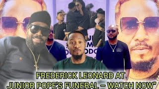 See Frederick Leonards Touching Speech at Junior Pope’s Funeral Watch the Full Video😭💔 [upl. by Krys949]