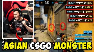 ASIAN CSGO MONSTER  Best of BnTeT [upl. by Ellerad502]