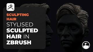 Stylised Sculpted Hair in ZBrush [upl. by March]