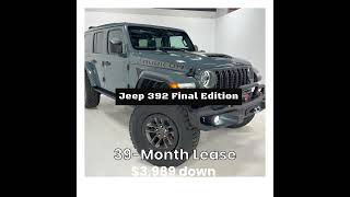 Jeep Wrangler 392 Final Edition Sky Roof  39M Lease  249week  LandryAutocom  3989 down [upl. by Gadmon]