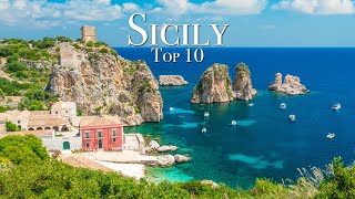 Top 10 Places To Visit in Sicily  Travel Guide [upl. by Anitsirhk]