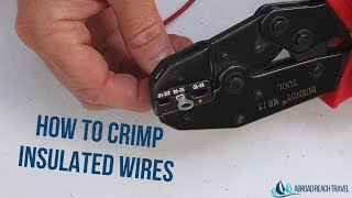 How to Crimp Small Insulated Wires [upl. by Nairoc]