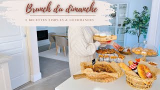 🍪BRUNCH DU DIMANCHE 🥐 3 IDEES DE RECETTES FACILES [upl. by Auop875]