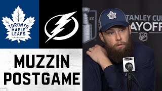 Jake Muzzin RD 1 GM 4 Post Game  Toronto Maple Leafs vs Tampa Bay Lightning  May 8 2022 [upl. by Marlette]