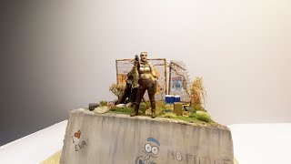 building postapocalyptic diorama 135 Master Box [upl. by Elijah]