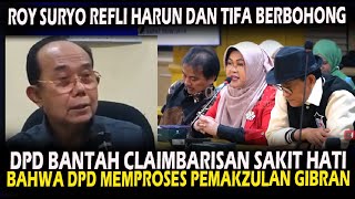 MUAMPUZZ  DPD BANTAH BARISAN SAKIT HATI YANG CLAIM DPD MEMPROSES PEMAKZULAN WAPRES GIBRAN [upl. by Staal531]