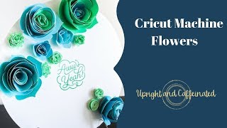 Cricut Machine Card Stock Flowers [upl. by Gill]