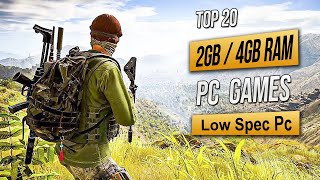 Top 20 Best Low Spec Pc Games For 2GB RAM  4GB RAM  1GB VRAM 2023 [upl. by Geiss]