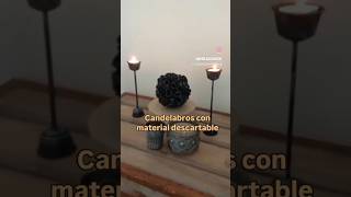 Candelabros hechos con material descartable reciclaje capsulasdecafe sushi decoration diy [upl. by Hakon894]