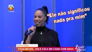 Yola Araujo fala pela primeira vez em Televisão sobre o caso do Bass com a sua nova namorada [upl. by Kimbra]