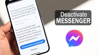 Deactivate Messenger Account 2024 How To Guide [upl. by Aihgn449]