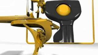 Caterpillar Grader 3D Animation CAT Grader Excavator [upl. by Hultin]