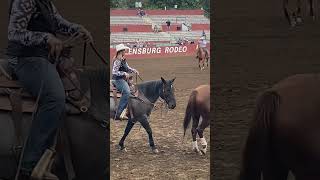 Ellensburg Rodeo Team Ropping [upl. by Nyladnohr]