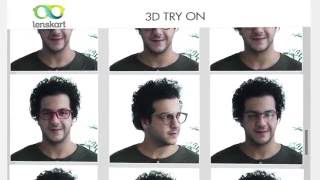 Lenskartcom  3D Try On Try Frames Online [upl. by Hsirahc]