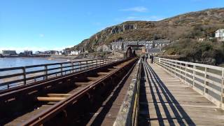 Train crossing Barmouth Bridge [upl. by Cirad857]