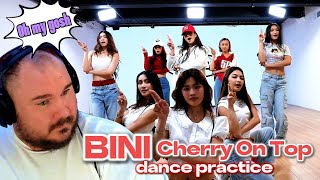 BINI Cherry On Top Dance Practice  REACTION [upl. by Jacintha317]