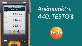 Anémomètre multifonctions 440 TESTO® [upl. by Oiramrej]