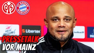 LIVE 🔴 Pressetalk mit Vincent Kompany vor Mainz 05  FC Bayern  Bundesliga [upl. by Veron]