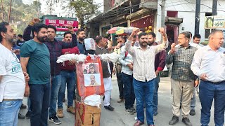 Ramban  BJP Protests Against Jammu Kashmir Assembly’s Resolution on Article 370 [upl. by Christianson]