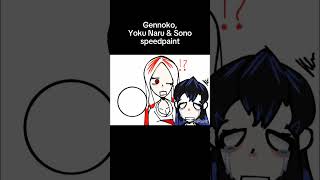 Gennoko Yoku Naru and Sono speed paint demonslayer art demonslayeroc oc NotMuichiro [upl. by Laure]