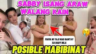 SABBY INIWAN SI BABY CALYX NG ISANG ARAW SA MAMA NI YAJI PARA SA WORK😢😢👆👆 [upl. by Nnaaihtnyc]