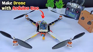 How to make Drone with Arduino  How to make drone at home  DIY Arduino Drone [upl. by Eizzik889]