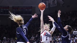 Paige Bueckers KK Arnold Aaliyah Edwards UConn WBB press conference Villanova  22824 [upl. by Tara]